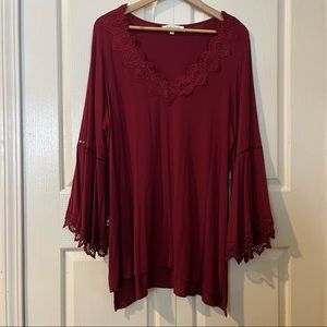 Blouse Long Sleeve Top 1X